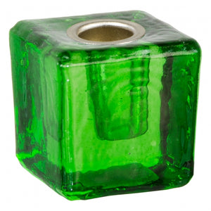 Green Glass Chime Spell Candle Holder