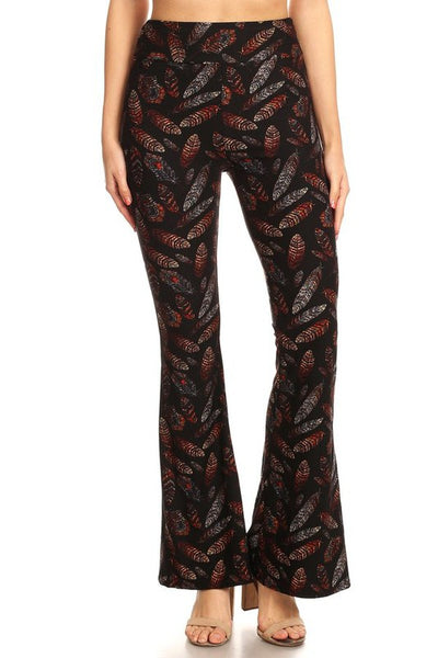 Dark Feather Flared Pants