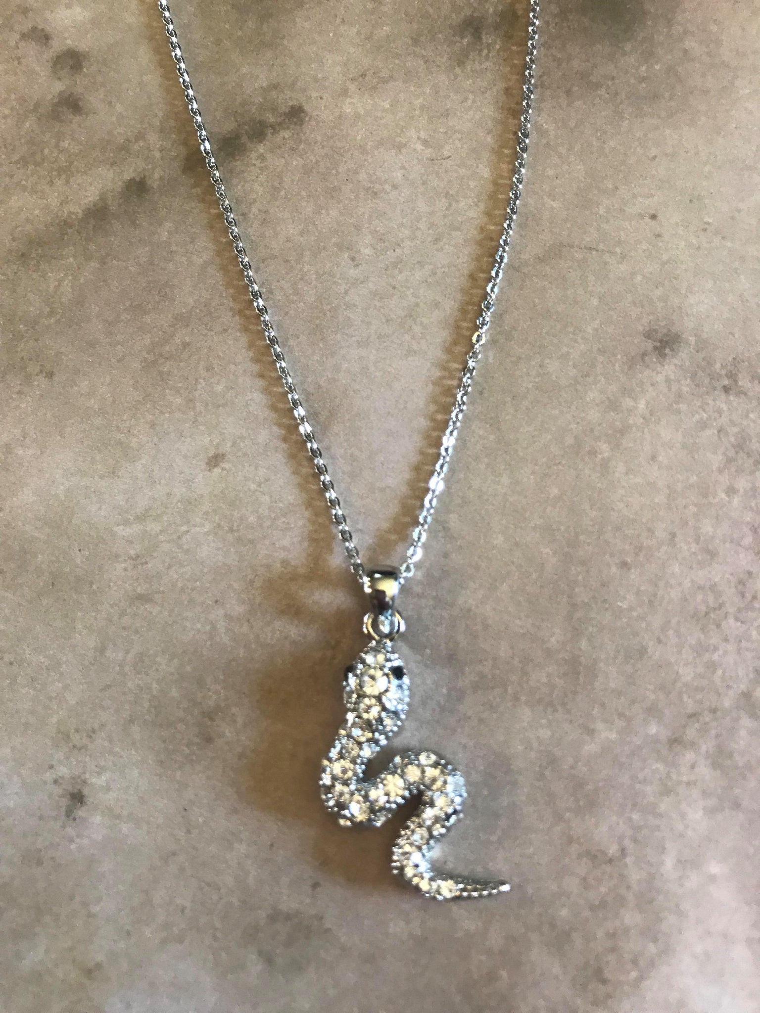 Crystal Snake Necklace