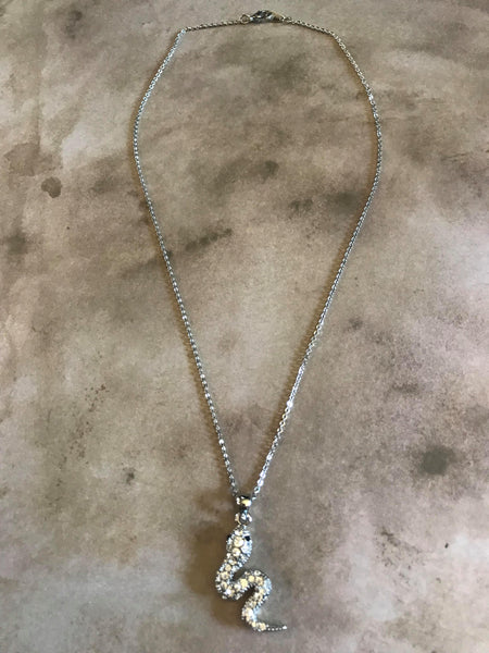 Crystal Snake Necklace