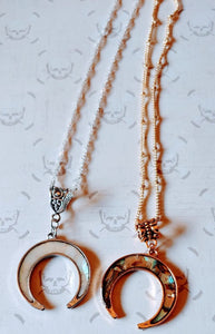 Abalone Shell Crescent Necklace