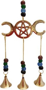 Triple Moon Beaded Windchimes