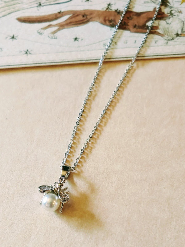 Pearl Bee Necklace