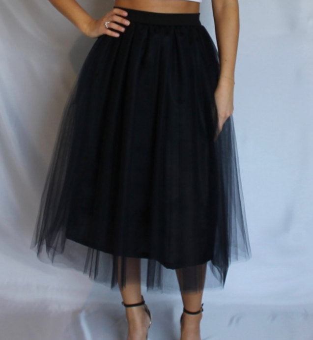 Black Tulle Skirt PLUS SIZE – Le Noir Bazaar