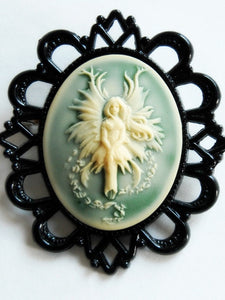 Green Fairy Brooch